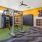a gym with exercise equipment